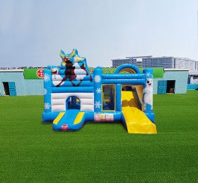 T2-4581 Castelo inflável congelado com slide
