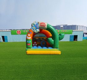 T2-4719 Castelo inflável selvagem ocidental