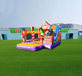 T2-4725 Castelo inflável de circo com slide