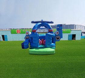 T2-4732 Castelo inflável de helicóptero