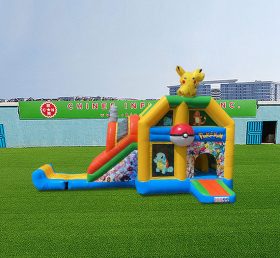 T2-4936 Castelo inflável de bebê mágico com slide