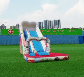 T8-4246 Escorpião de pássaros raivosos e piscina