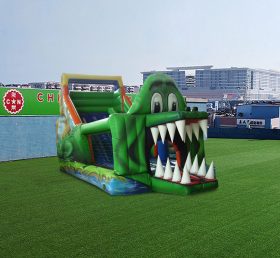 T8-4290 Bloco inflável de crocodilo