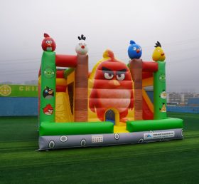 T2-4486B Castelo inflável de pássaro raivoso