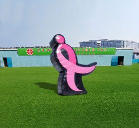 S4-448 Sinal de fita rosa inflável