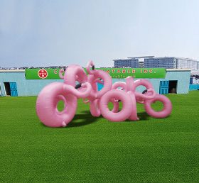 S4-524 Inflação de flamingos rosa