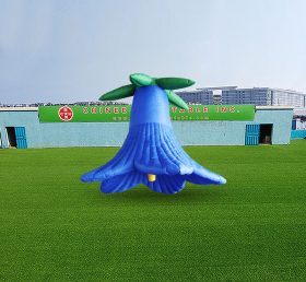 S4-549 Personalização de planta de flor azul inflável