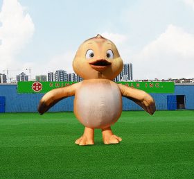 S4-594 Publicidade gigante ao ar livre modelo de pato inflável amarelo impermeável Oxford pano pato comercial