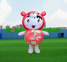 S4-596 Roupas de desenho animado ao ar livre publicidade de personagens infláveis