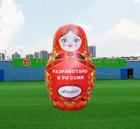 S4-602 Anúncio de menina de roupa inflável decorativa ao ar livre