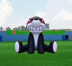 S4-609 Publicidade personalizada inflável mascote animal cachorro preto