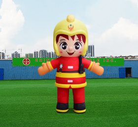 S4-615 Promoção de roupas infláveis ​​de publicidade personalizada do bombeiro