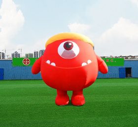 S4-616 Publicidade inflável cartoon mascote vermelho monocular série de monstros