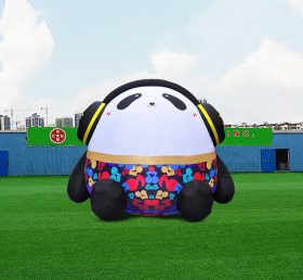 S4-619 Modelo de panda de desenho animado inflável grande para decoração de atividades