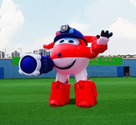 S4-628 Cartoon inflável de publicidade personalizada gigante super máquina