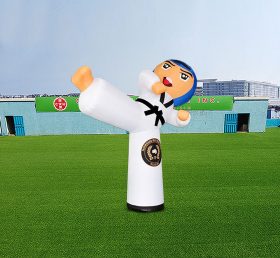 S4-640 Publicidade inflável Taekwondo menino inflável personagem de desenho animado