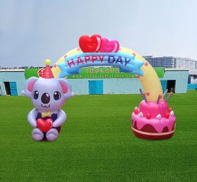 Arch2-458 arcos infláveis para bolo de feliz aniversário atividades infantis artigos para festa decoração