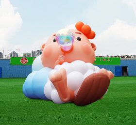 S4-748 desenho animado inflável criança soprando bolhas