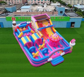 Parque temático inflável dos doces T6-1109