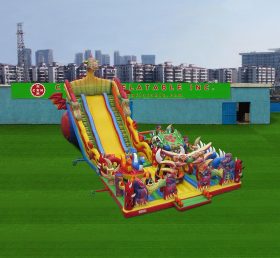 Parque temático inflável T6-1121 Dragon Battle