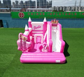 Castelo inflável T2-8105 Barbie com escorregador