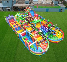 Pista de obstáculos inflável grande T7-1814 Mario