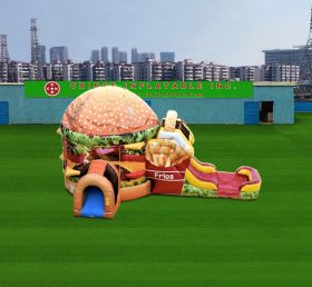T2-7014 Combinação de cheeseburger e batatas fritas