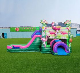 T2-7029 Flamingo Bounce House e Slide Combo