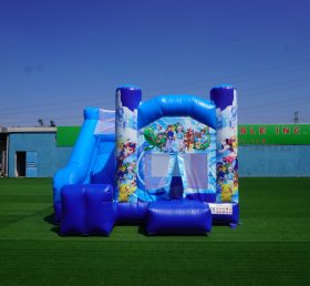 T2-3226X castelo insuflável com escorrega tema Pokémon