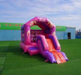 T2-1054D Castelo Inflável da Barbie com Escorrega