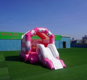 T2-1054C Castelo Pula-Pula Hello Kitty com Escorrega