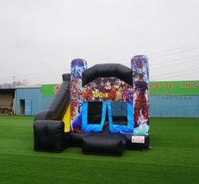 T2-3226O Castelo insuflável temático Dragon Ball com escorrega