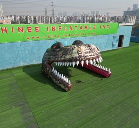Arch2-501 arco inflável em forma de dinossauro