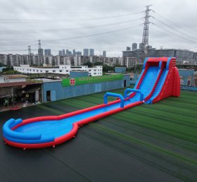 T8-3351B Escorregador Inflável Gigante com Piscina de Borrifos