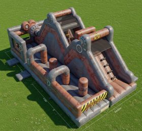 T6-6075 Rusty Rivets Cidade Inflável