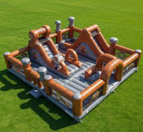 T6-6077 Rusty Rivets Cidade Inflável