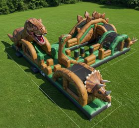 T7-3527 curso de obstáculos de dinossauro