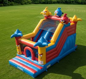 T8-8017 angry birds Escorregador Seco Inflável