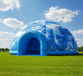 Tent1-4817 Cúpula Inflável Gato Azul