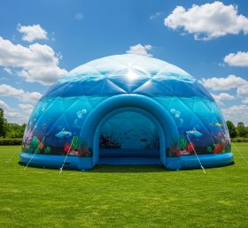 Tent1-4876 Dome Inflável com Tema Oceânico