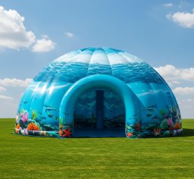 Tent1-4877 Cúpula Inflável Tema Oceano
