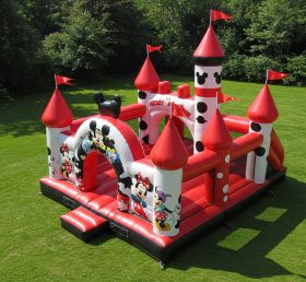 T2-8492 Castelo Inflável Mickey & Minnie