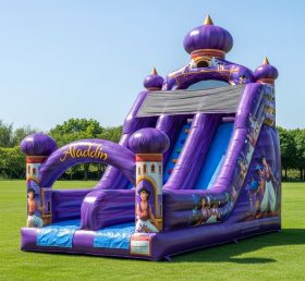 T8-8091 Escorregador Seco Inflável Tema Aladdin