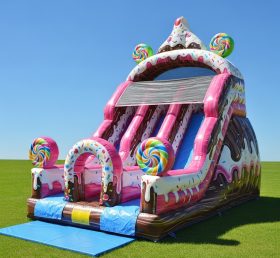 T8-8120 Escorrega Seco Inflável com Tema de Doces