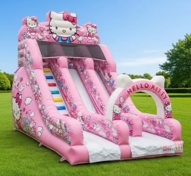 T8-8190 Escorrega Seco Inflável com Tema Hello Kitty