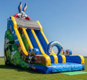 T8-8205 Escorregador Seco Inflável com Tema Looney Tunes