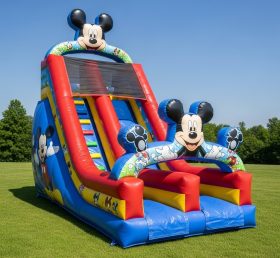 T8-8212 Escorregador Seco Inflável com Tema Mickey & Minnie
