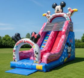 T8-8214 Escorrega Seco Inflável Tema Mickey & Minnie