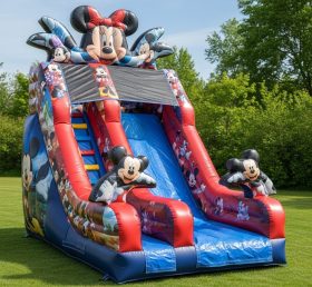 T8-8594 Mickey & Minnie Escorregador Seco Inflável