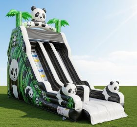T8-8243 Escorrega Seco Inflável com Tema de Panda